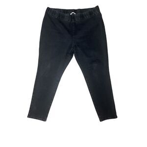 SOFT SURROUNDING Pull-On Pants Color Biker Leggings  Charcoal Sz 2X Cotton